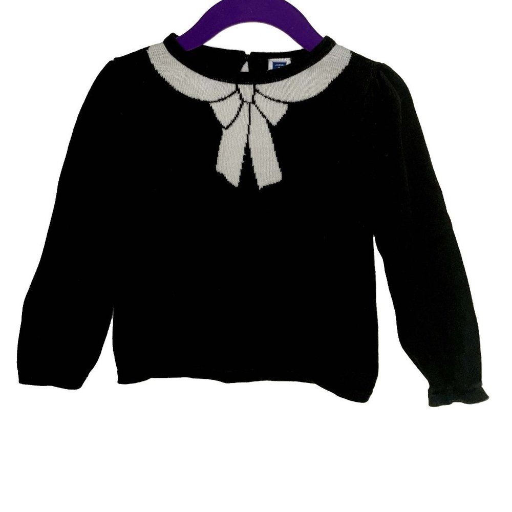 Janie & Jack BOW COLLAR SWEATER 2T